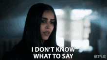 I Dont Know What To Say Saanvi Bahl GIF - I Dont Know What To Say Saanvi Bahl Manifest GIFs
