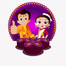 Happy Diwali Chutki GIF - Happy Diwali Chutki Chhota Bheem GIFs