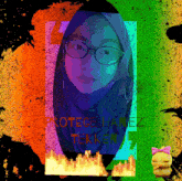 a picture of a girl with the words protece hanez tekken 7 below her