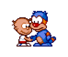 bubble and squeak shaking hands sega calvin and hobbes video game