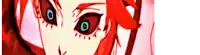 a close up of a person 's face with red hair