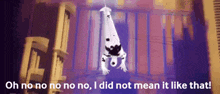 a dalmatian is doing a handstand with the words oh no no no no i did not mean it like that below it