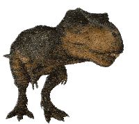 a t-rex dinosaur with its mouth open and sharp teeth