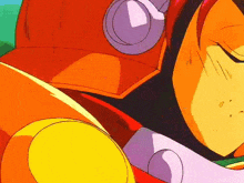 a close up of a cartoon character 's face with headphones on .