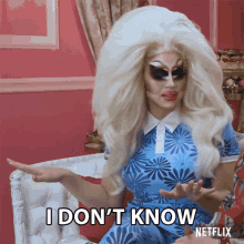 I Dont Know Trixie Mattel GIF - I Dont Know Trixie Mattel Aj And The Queen GIFs