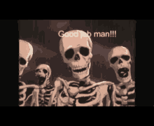Positive Vibes Positive Skeletons GIF
