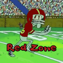 Red Zone Squidward GIF - Red Zone Squidward Sbs GIFs