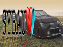 a picture of a car with sybau written on it