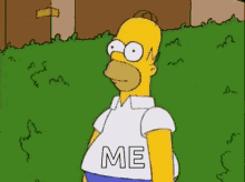 Homer Simpson Bush GIF