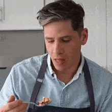 Taking A Bite Brian Lagerstrom GIF - Taking A Bite Brian Lagerstrom Tasting The Food GIFs