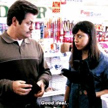 Parks And Rec Ron Swanson GIF - Parks And Rec Ron Swanson Good Deal GIFs