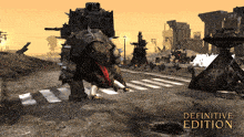 a poster for the definitive edition of a video game shows a monster