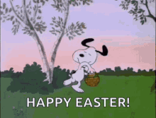 Snoopy Happy Easter GIF - Snoopy Happy Easter Joy GIFs