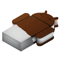 a brown and white ice cream sandwich with a bite taken out