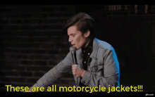 Motorcycle Jackets Cameron Esposito GIF - Motorcycle Jackets Cameron Esposito All Motorcycle Jackets GIFs