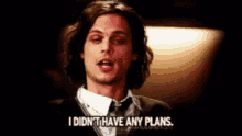 No Plans Reid Spencer GIF - No Plans Reid Spencer Criminal Minds GIFs