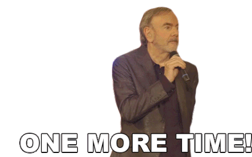 One More Time Neil Diamond Sticker - One More Time Neil Diamond Sweet Caroline Song Stickers