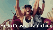 Hello Coaster GIF - Hello Coaster Theme Park GIFs