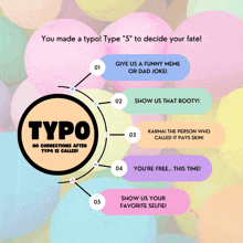 a poster that says you made a typo