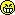 a pixel art illustration of a yellow smiley face with a stop sign in the middle .