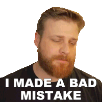 I Made A Bad Mistake Grady Smith Sticker - I Made A Bad Mistake Grady Smith I Made A Big Mistake Stickers