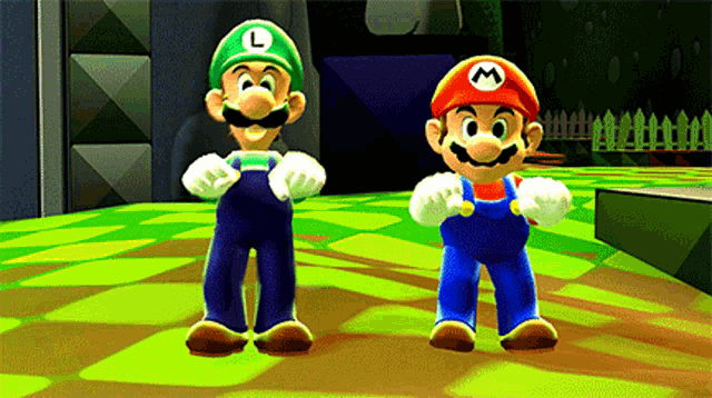 friendly reminder hario and louigi gif