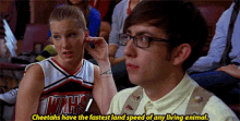 Glee Brittany Pierce GIF - Glee Brittany Pierce Cheetahs Have The Fastest Land Speed GIFs