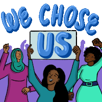 We Choose Us Womens Voting Rights Sticker - We Choose Us Womens Voting Rights Voting Rights Stickers