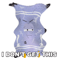 I Dont Get This Towelie Sticker - I Dont Get This Towelie South Park Stickers