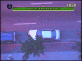 a video game screen shows a car parked on the side of the road and says north hackenslash