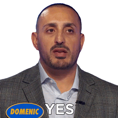 Yes Domenic Sticker - Yes Domenic Family Feud Canada Stickers
