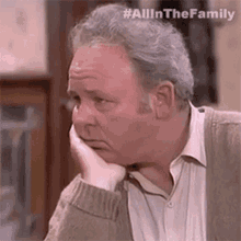 Thinking Archie Bunker GIF - Thinking Archie Bunker All In The Family GIFs