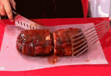 Cutting Open The Roast GIF - Roast Meat Cut GIFs