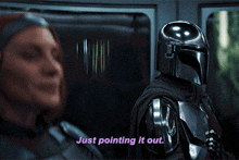 The Mandalorian Just Pointing It Out GIF - The Mandalorian Just Pointing It Out Pointing It Out GIFs