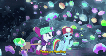 My Little Pony Treasure Hunting GIF - My Little Pony Treasure Hunting Rainbow Dash And Rarity GIFs