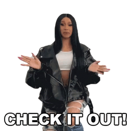 Check It Out Cardi B Sticker - Check It Out Cardi B Dont Miss It Stickers