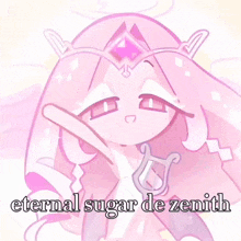a picture of a cartoon character with the words eternal sugar de zenith on it