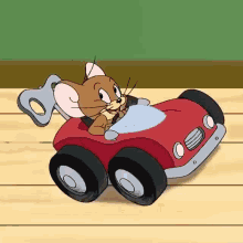 Jerry Mouse Tom And Jerry GIF - Jerry Mouse Tom And Jerry Driving GIFs
