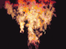 a computer generated image of a large explosion with a black background