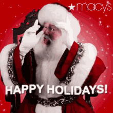 Macy Happy Holiday GIF - Macy Happy Holiday Santa Claus GIFs