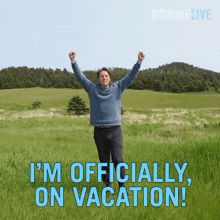 I'M Officially On Vacation Michael Downie GIF - I'M Officially On Vacation Michael Downie Downielive GIFs