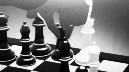 Intense Chess Match Anime Style  GREENSKULL