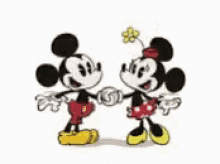 Kiss Minnie And Mickey Mouse GIF - Kiss Minnie And Mickey Mouse GIFs