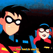 Batman Batgirl GIF - Batman Batgirl You Had To Say It GIFs