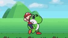 Mario Throw GIF - Mario Throw Yoshi Gets Abused GIFs