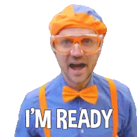 Im Ready Blippi Sticker - Im Ready Blippi Blippi Wonders Educational Cartoons For Kids Stickers