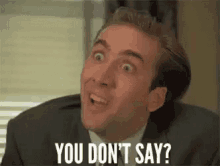 Nicholas Cage You Dont Say GIF