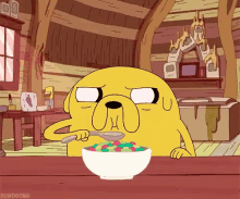 Eating Cereal GIF - Breakfast Cereal Adventure Time GIFs