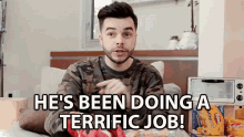 Hes Been Doing A Terrific Job Commend GIF - Hes Been Doing A Terrific Job Commend Praise GIFs