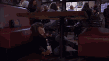 Robin Drinking Under The Table GIF